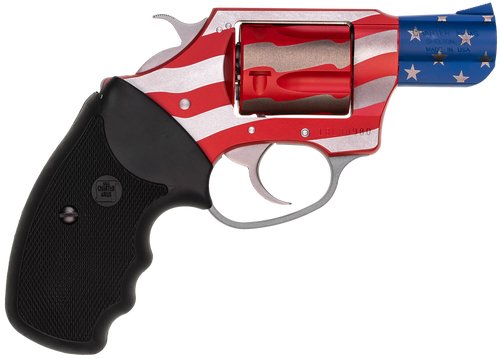 Charter Arms 23872 Undercover The Old Glory Small 38 Special, 5 Shot 2" American Flag Stainless Steel Barrel & Cylinder, American Flag Aluminum Frame w/Black Finger Grooved Rubber Grip, Exposed Hammer