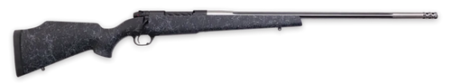 Weatherby MAM01N300PR8B Mark V Accumark 300 PRC 3+1 26" Threaded/Fluted Stainless Barrel, Graphite Black Rec, Gray Webbed Black Monte Carlo Stock, Accubrake Muzzle Brake, Adj. TriggerTech Trigger