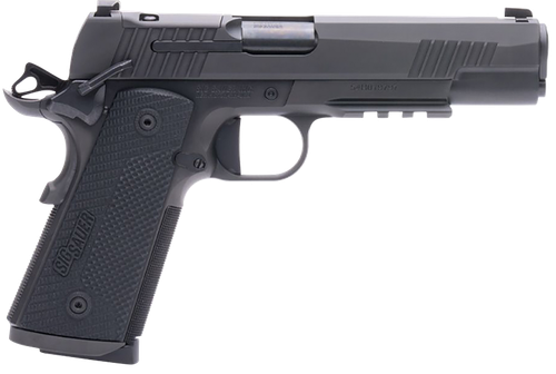 Sig Sauer 1911XR45BXR3 1911-X  Full Size Frame 45 ACP 8+1 5" Black DLC Carbon Steel Barrel, Black Nitron Optic Cut/Serrated Stainless Steel Slide & Frame w/Beavertail & Picatinny Rail, Black G10 Grip