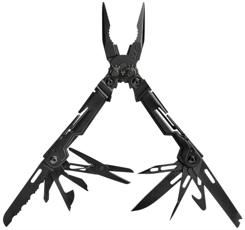 S.O.G SOG-PP1002-C PowerPint  Black Hardcoat Anodized Stainless Steel 5.10" Long Features 5Cr15MoV Stainless Steel
