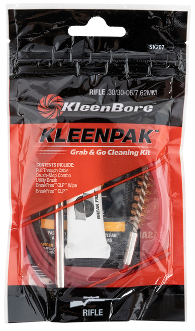 KleenBore SK20710 Grab & Go Cleaning Kit .30/ .30-06/ 7.62mm Cal Rifle 10 Per Pack
