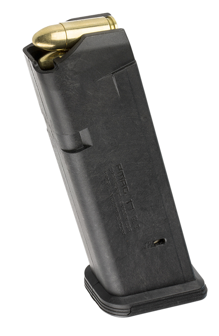 Magpul MAG546BLK PMAG GL9 17rd 9mm Luger Compatible w/Glock 17/19/26/34/45 Black Polymer
