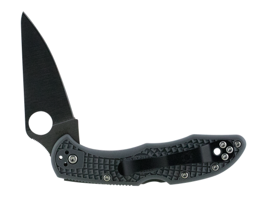 Spyderco C11FPGY Delica 4 Lightweight 2.88" Folding Drop Point Plain VG-10 SS Blade Gray FRN Handle Includes Pocket Clip