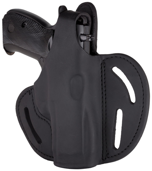 1791 Gunleather BHX3SBLR BHX  OWB Size 03 Stealth Black Leather Belt Slide Compatible w/Glock/S&W M&P Shield Right Hand