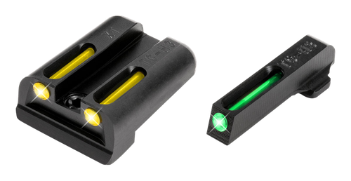 TruGlo TG131XTY TFO  Green/Tritium/Fiber Optic Front Sight-Yellow/Tritium/Fiber Optic Rear Sight Springfield Armory XD