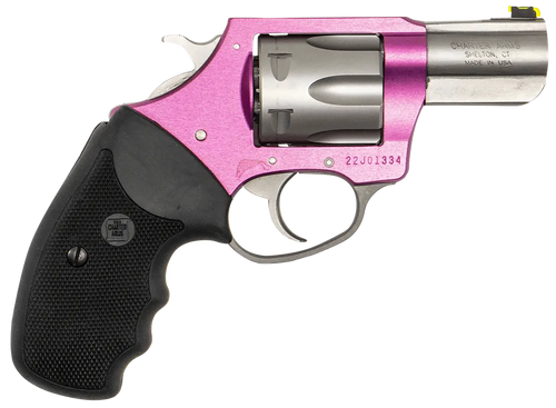 Charter Arms 53630 II Pink Lady II 38 Special 6rd 2.20" Matte Stainless Steel Barrel & Cylinder, Pink Aluminum Frame, Black Finger Grooved Rubber Grip, Exposed Hammer