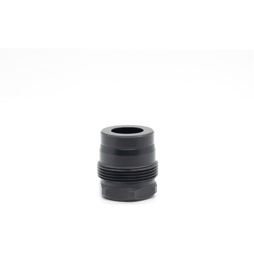 MINI MUZZLE BRAKE 0.456 1/2X36 THREAD SQUARE SHOULDER BLACK