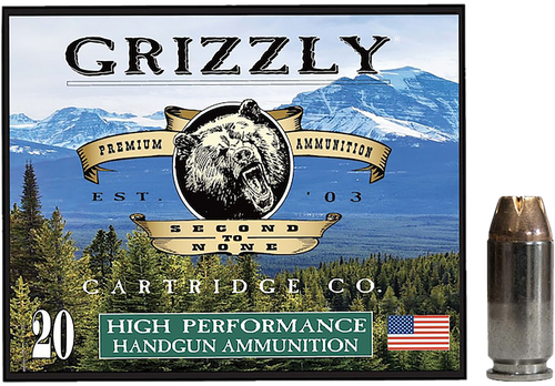 Grizzly Ammo GC4SW4   40S&W 180gr Jacketed Hollow Point 20 Per Box/10 Case