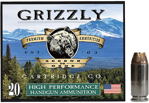 Grizzly Ammo GC4SW4   40S&W 180gr Jacketed Hollow Point 20 Per Box/10 Case