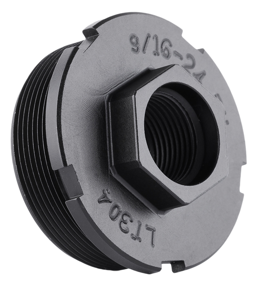 Dead Air LT301 HUB Direct Thread Mount 1/2"x28 4140 HT Alloy Steel Black