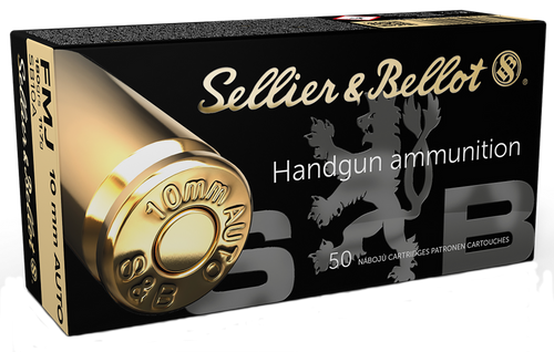 Sellier & Bellot SB10A Handgun  10mmAuto 180gr Full Metal Jacket 50 Per Box/20 Case