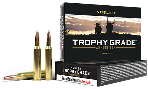Nosler 47284 Trophy Grade  7mmRemMag 160gr Nosler AccuBond 20 Per Box/10 Case