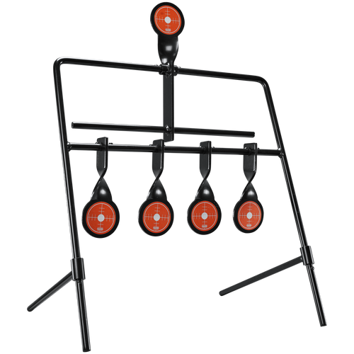 Champion Targets 40874 Gong Auto Reset Rimfire Black/Orange 6.83 lbs Standing 5 Targets