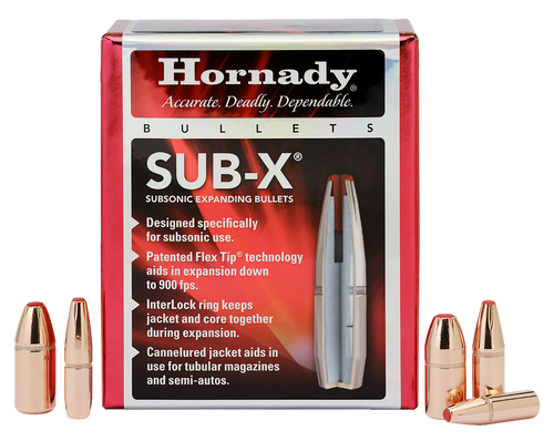 Hornady 45052 Sub-X  45 Cal 410 gr Subsonic eXpanding 50 Per Box/ 15 Case