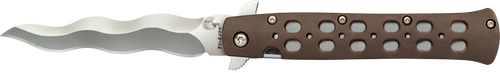 Cold Steel CS-26SK4 Ti-Lite  4" Folding Plain Kris AUS 10A Steel Blade/Flat Dark Earth Griv-Ex Handle