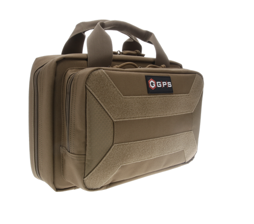 GPS Bags PC15FDE Pistol Case  Flat Dark Earth 600D Polyester Holds 1 Handgun