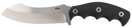 CRKT 2866 Catchall  5.51" Fixed Sheepsfoot Plain Brushed Satin 8Cr13MoV SS Blade/Black GRN w/Rubber Overlay Handle Includes Sheath