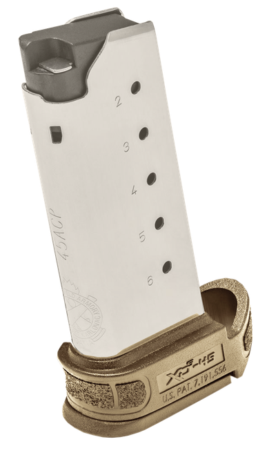 Springfield Armory XDSG5006FDE XD-S Mod2 6rd Extended 45 ACP Stainless Steel
