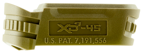 Springfield Armory XDS5002MFDE Backstrap Sleeve  made of Polymer with Flat Dark Earth & 1 Piece Design for 45 ACP Springfield XD-S with #2 Backstrap & 3.30" Barrel