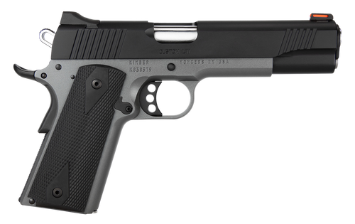 Kimber Mfg.,inc 3700693CA Custom LW Shadow Ghost (MA) 45 ACP 8+1 5" KimPro Black Stainless Steel Slide Double-Diamond Checkered Rubber Grip