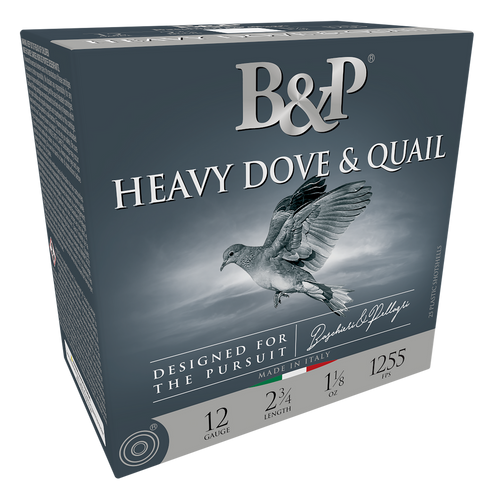 B&P 12B18D75 Heavy Dove & Quail  12Gauge 2.75" 1 1/8oz 7.5Shot 25 Per Box/10 Case