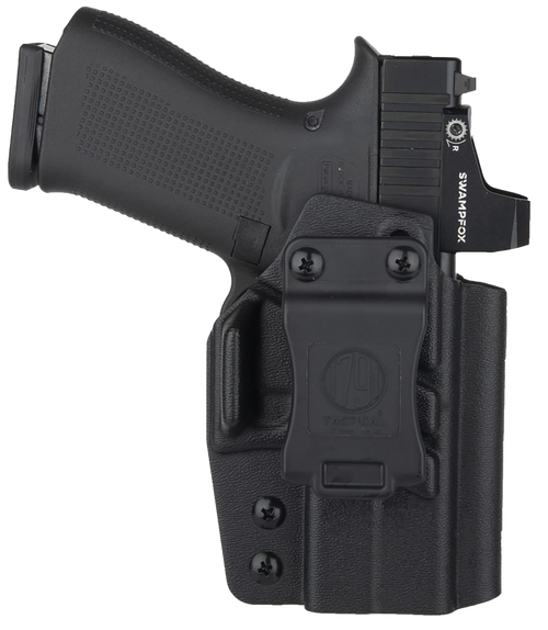 1791 Gunleather TACIWBG43XMOSBLKR Tactical  IWB Black Kydex Compatible w/ Glock 43X MOS Belt Clip Right Hand