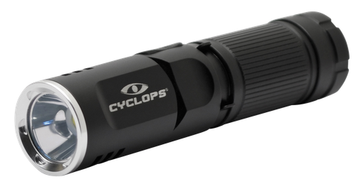 Cyclops CYCFLX400 FLX400 LED Flashlight  Black Anodized 160/400 Lumens White LED