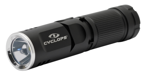 Cyclops CYCFLX400 FLX400 LED Flashlight  Black Anodized 160/400 Lumens White LED