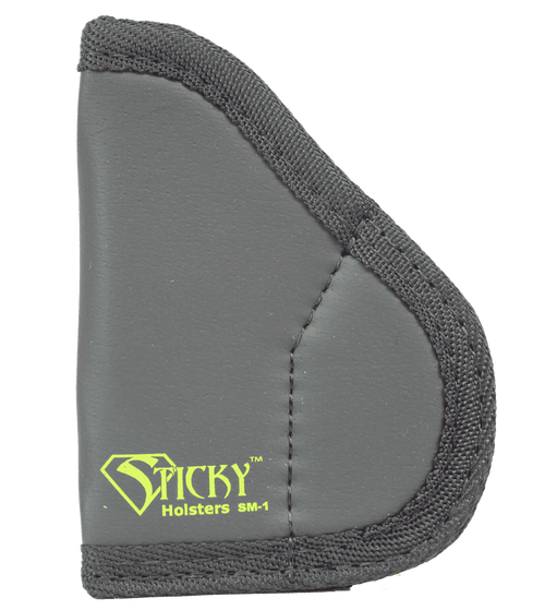 Sticky Holsters SM1NAA SM-1  IWB Size 1 Black/Green Latex Free Rubber Fits NAA Black Widow Fits 1.25-2.75" Barrel Ambidextrous