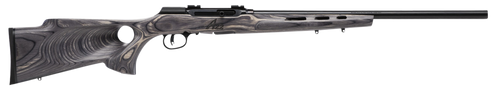 Savage Arms 47221 A Series Target Full Size 22 WMR 10+1 22" High Luster Heavy Target Barrel, High Luster Drilled & Tapped Carbon Steel Receiver, Gray Thumbhole Laminate Stock, Right Hand