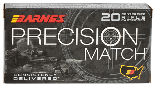 Barnes Bullets 30166 Precision Match  6.5Creedmoor 140gr Open Tip Match Boat Tail 20 Per Box/10 Case