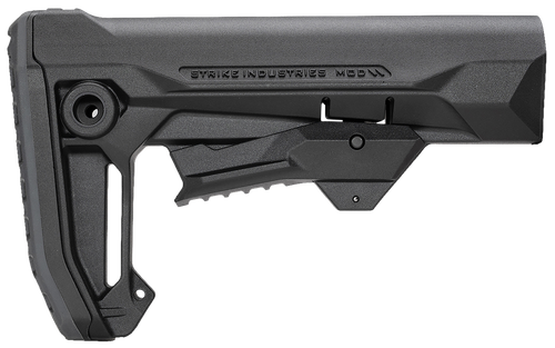 Strike Industries STRIKEESMOD2BK MOD2 Rifle Stock Black Polymer Compatible w/ AR Style Buffer Tubes