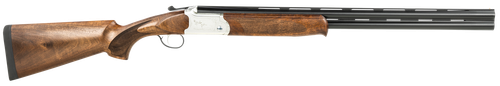ATI ATIGKOF12SVE26 Cavalry SVE 12 Gauge 3" 2rd 26" Blued O/U Barrel, Silver Engraved Metal Finish, Oiled Turkish Walnut Stock, Ejector, 5 Chokes