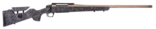 CVA CR3967F Cascade Long Range Hunter Full Size 300 PRC 26" Smoked Bronze Cerakote Steel Threaded Barrel, Black w/Smoked Bronze Web Synthetic Stock
