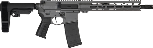 CMMG 30AB20FTNG Banshee MK4 300 Blackout 30+1 12.50" Black Nitride Medium Taper Threaded Barrel, EML 7" M-LOK Handguards, Tungsten Cerakote Aluminum Picatinny Rail Receiver, CMMG Zeroed Grips