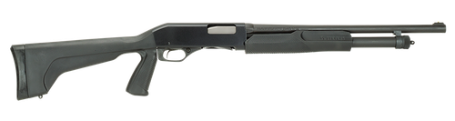 Stevens 22438 320 Security 20 Gauge 3" 5+1 18.50" Matte Blued Carbon Steel Barrel, Black Fixed Pistol Grip Stock Ambidextrous, Bead Sight