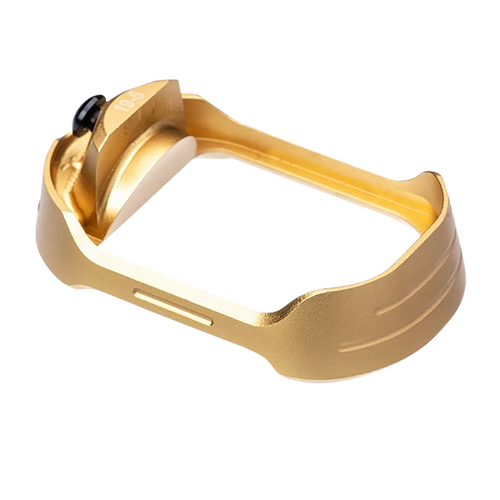 Tyrant CNC TDG19G5MWGOLDBLKSCREW  Magwell Fits Glock 19 Gen 5 Gold Aluminum