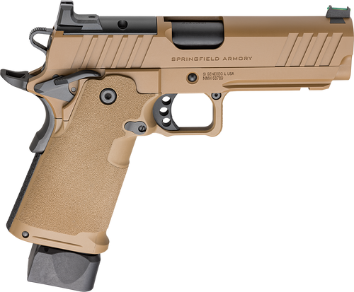 Springfield Armory PH9117AOSCB 1911 DS Prodigy 9mm 20+1 17+1 4.25" Coyote Brown Cerakote Optic Ready Carbon Steel Slide Polymer Grip