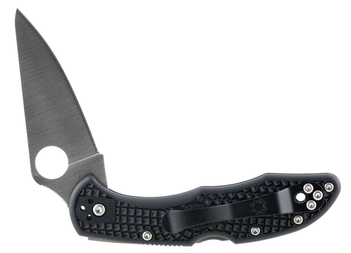 Spyderco C11FPBK Delica Folder 2.875" VG-10 Flat Ground Plain Edge Fiberglass Reinforced Nylon Black