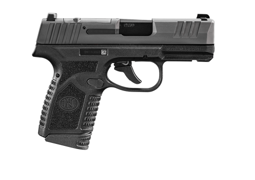 FN 66101414 Reflex MRD Micro-Compact Frame 9mm Luger 10+1, 3.30" Black Target Crown Steel Barrel, Black PVD Optic Ready/Serrated Steel Slide & Polymer Frame w/Picatinny Rail, Ambidextrous