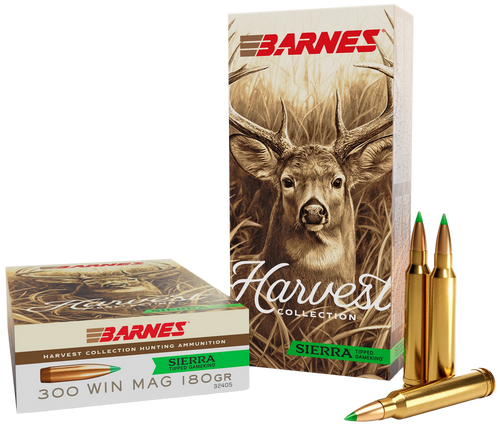 Barnes Bullets 32405  Harvest 300WinMag 180gr Sierra Tipped GameKing 20 Per Box/10 Case