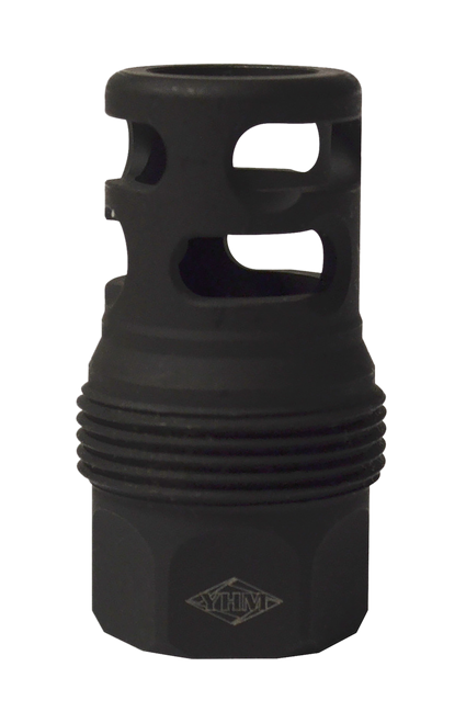 Yankee Hill 4445MB24 sRx Q.D. Muzzle Brake Short Black Phosphate Steel with 5/8"-24 tpi for sRx Adapters