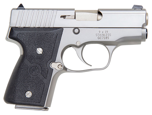 Kahr Arms M9093A MK *CA Compliant 9mm Luger Caliber with 3" Barrel, 6+1 or 7+1 Capacity, Overall Matte Stainless Steel Finish, Serrated Slide & Textured Wraparound Black Nylon Grip