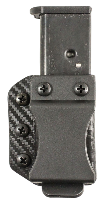 DeSantis Gunhide A100KJJJZ Persuader Mag Pouch  Double Stack IWB/OWB Black Kydex Belt Clip Ambidextrous