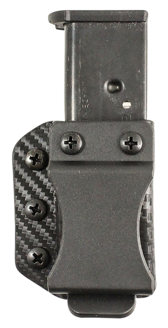 DeSantis Gunhide A100KJJJZ Persuader Mag Pouch  Double Stack IWB/OWB Black Kydex Belt Clip Ambidextrous