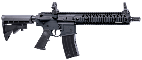 Crosman CFAR1B Full Auto R1 Air Rifle CO2 177 25rd Shot Black Black Receiver Black 6 Position Stock