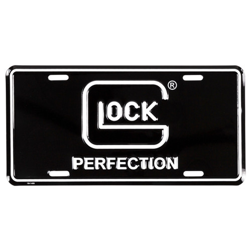 GLOCK OEM PERF LICENSE PLATE BLK/WHT