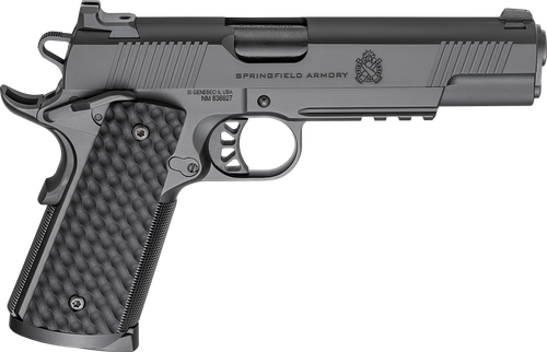 Springfield Armory PC9125LR 1911 TRP  45 ACP 8+1 5" Black Match Grade Barrel, Black Cerakote Serrated Carbon Steel Slide & Frame w/Picatinny Rail & Beavertail, VZ Hydra G10 Grip