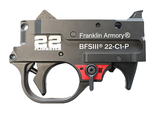 Franklin Armory 0250033BLK 22 Plinkster BFSIII Black Curved Trigger Drop-In Fits 10/22