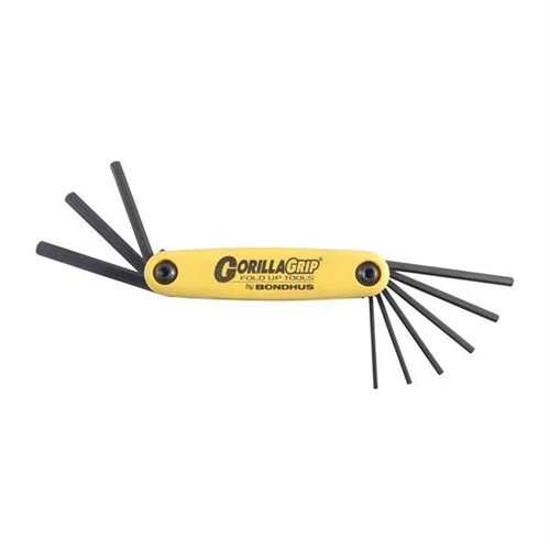 GORILLA GRIP SAE HEX WRENCH 9-PIECE SET (5/64''-1/4'')